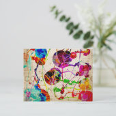 Abstrakter Expressionismus 2 Postkarte (Stehend Vorderseite)
