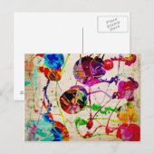 Abstrakter Expressionismus 2 Postkarte (Vorne/Hinten)