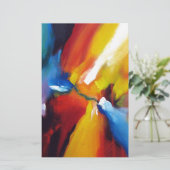 Abstrakter Expressionismus Briefpapier (Stehend Vorderseite)