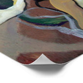 Abstrakter Expressionismus Chaos Theorie Wasserfar Poster (Ecke)