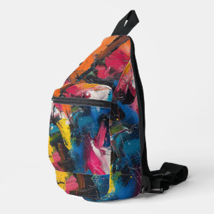 Abstrakter Expressionismus Crossbody Bag
