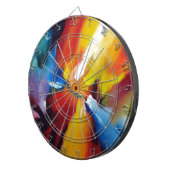 Abstrakter Expressionismus Dartscheibe (Vorderseite rechts)