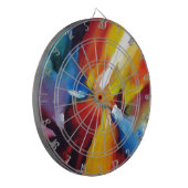 Abstrakter Expressionismus Dartscheibe (Vorderseite Links)