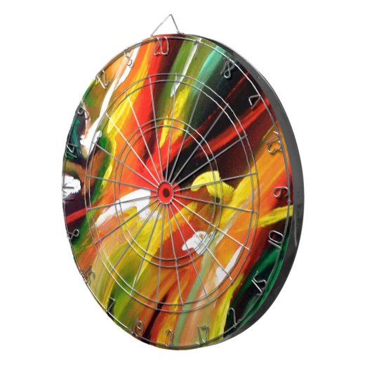 Abstrakter Expressionismus Dartscheibe (Vorderseite rechts)