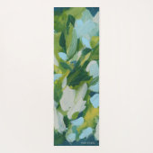 Abstrakter Expressionismus der grünen Natur Yogamatte (Rückseite)