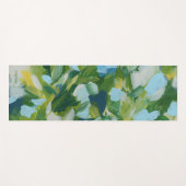 Abstrakter Expressionismus der grünen Natur Yogamatte (Vorderseite (Horizontal))