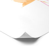 Abstrakter Expressionismus Digitales Kunstposter Poster (Ecke)