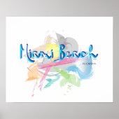 Abstrakter Expressionismus Digitales Kunstposter Poster (Vorne)