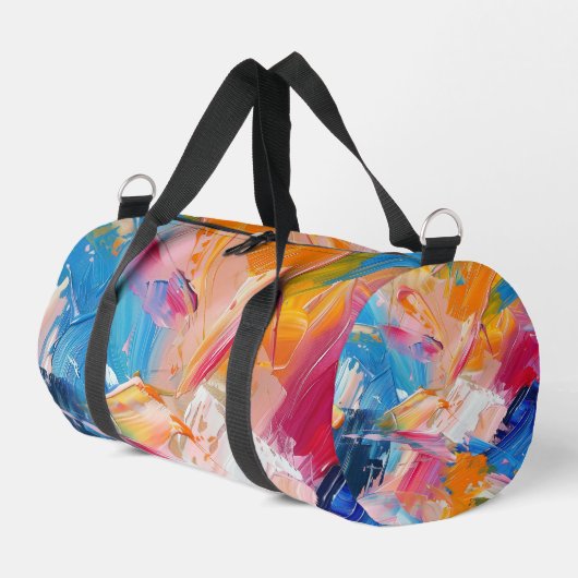 Abstrakter Expressionismus Duffle Bag (Linke Seite)