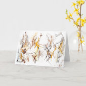 Abstrakter Expressionismus Ermutigungskarte Karte (Gelbe Blume)