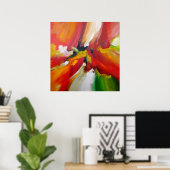 Abstrakter Expressionismus Gemälde von Serdar Hizl Poster (Heimbüro)