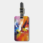 Abstrakter Expressionismus Gepäckanhänger (Vorderseite vertikal)
