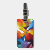 Abstrakter Expressionismus Gepäckanhänger (Vorderseite vertikal)
