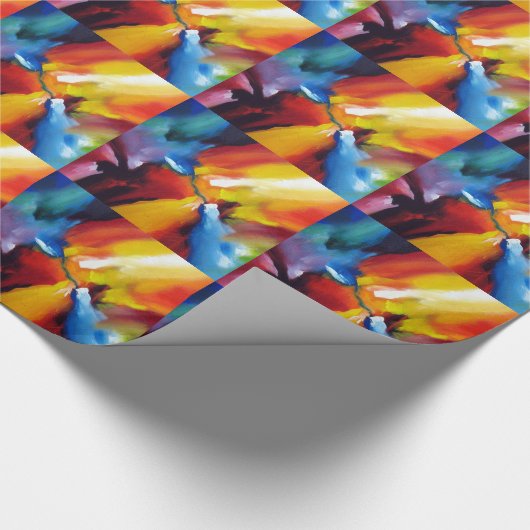 Abstrakter Expressionismus Geschenkpapier (Ecke)