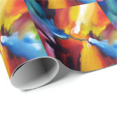 Abstrakter Expressionismus Geschenkpapier (Rolleneckpunkt)