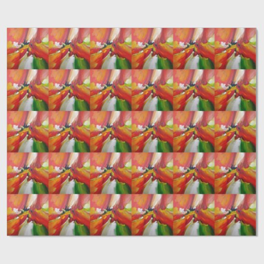 Abstrakter Expressionismus Geschenkpapier (Flach)