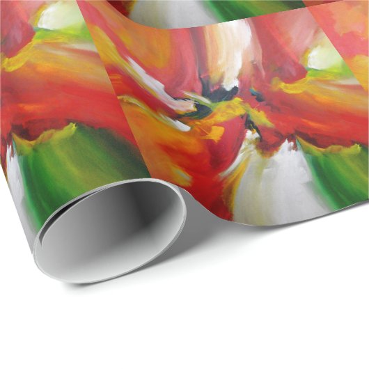 Abstrakter Expressionismus Geschenkpapier (Rolleneckpunkt)