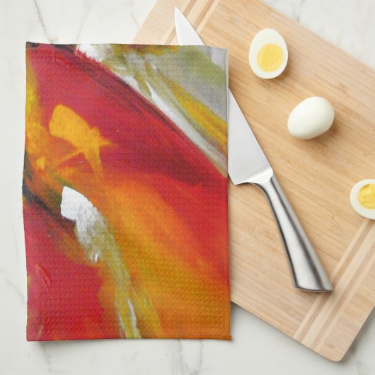 Abstrakter Expressionismus Geschirrtuch (Viertel Falte)