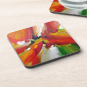 Abstrakter Expressionismus Getränkeuntersetzer (Linke Seite)