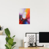 Abstrakter Expressionismus in Rot-Gelb-Blau-Malere Poster (Heimbüro)