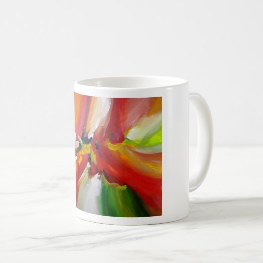 Abstrakter Expressionismus Kaffeetasse (VorderseiteRechts)
