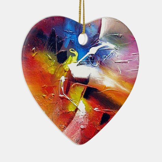 Abstrakter Expressionismus Keramik Ornament (Rechts)