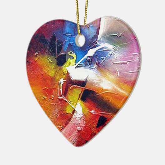 Abstrakter Expressionismus Keramik Ornament (Links)