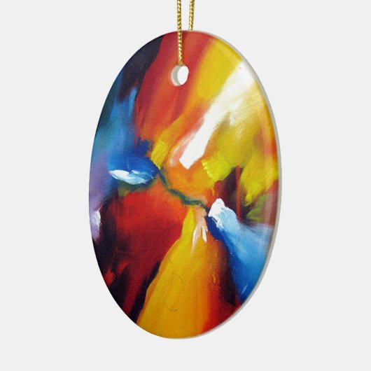 Abstrakter Expressionismus Keramik Ornament (Links)