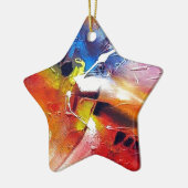 Abstrakter Expressionismus Keramik Ornament (Links)