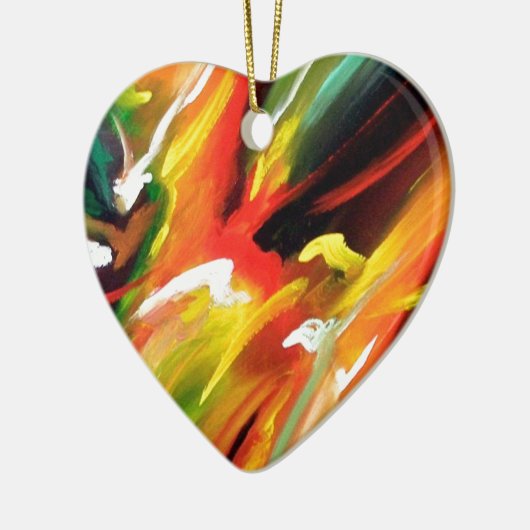 Abstrakter Expressionismus Keramik Ornament (Links)