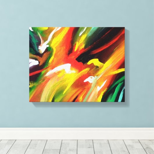 Abstrakter Expressionismus Leinwanddruck (Insitu (Holzboden))