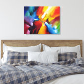 Abstrakter Expressionismus Leinwanddruck (Insitu (Schlafzimmer))