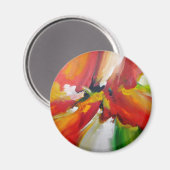 Abstrakter Expressionismus Magnet (Vorderseite/Rückseite)