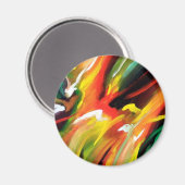 Abstrakter Expressionismus Magnet (Vorderseite/Rückseite)