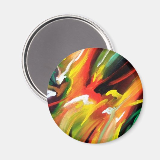 Abstrakter Expressionismus Magnet (Vorderseite/Rückseite)