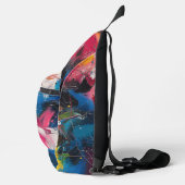 Abstrakter Expressionismus-Malpattern Crossbody Bag (Rechts)