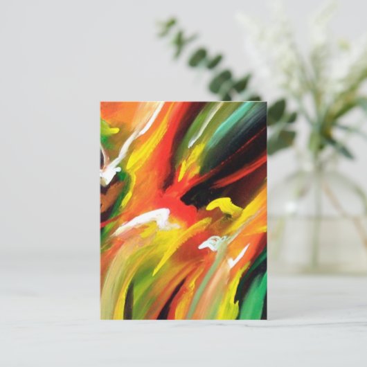Abstrakter Expressionismus Postkarte (Stehend Vorderseite)
