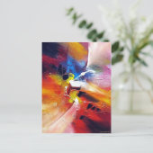Abstrakter Expressionismus Postkarte (Stehend Vorderseite)