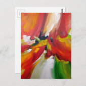 Abstrakter Expressionismus Postkarte (Vorne/Hinten)