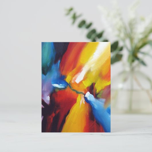 Abstrakter Expressionismus Postkarte (Stehend Vorderseite)
