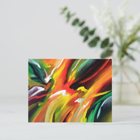 Abstrakter Expressionismus Postkarte (Stehend Vorderseite)