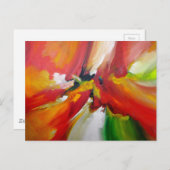 Abstrakter Expressionismus Postkarte (Vorne/Hinten)