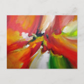 Abstrakter Expressionismus Postkarte (Vorderseite)