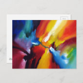Abstrakter Expressionismus Postkarte (Vorne/Hinten)