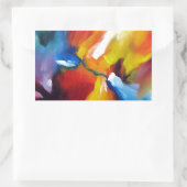 Abstrakter Expressionismus Rechteckiger Aufkleber (Tasche)