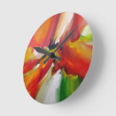 Abstrakter Expressionismus Runde Wanduhr (Winkel)