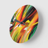 Abstrakter Expressionismus Runde Wanduhr (Winkel)