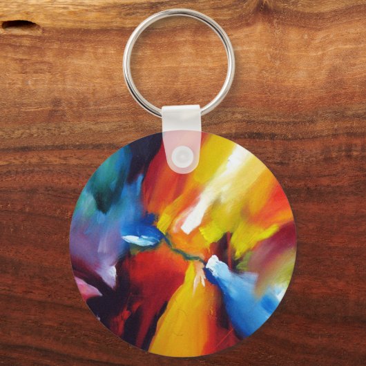 Abstrakter Expressionismus Schlüsselanhänger (Vorderseite)
