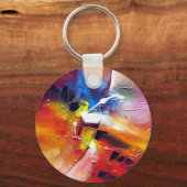 Abstrakter Expressionismus Schlüsselanhänger (Vorderseite)