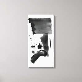 Abstrakter Expressionismus Schwarz-weiß Leinwanddruck